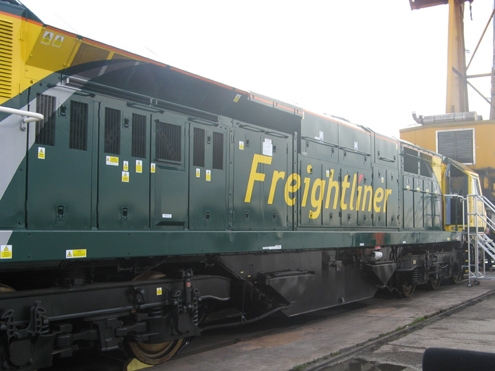 PowerHaul locomotive side view.